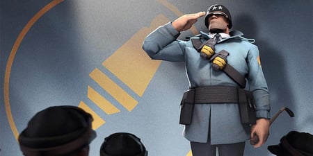 Late Rick May immortalised with Team Fortress 2 statues