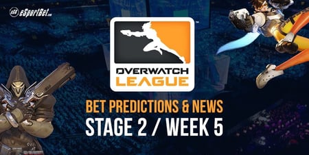 Sat predictions for Stage 2 Week 5 of Overwatch League