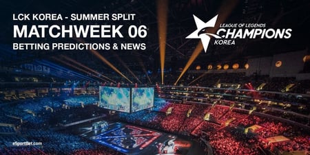 LoL: LCK Summer Split betting tips for Wed Week 6