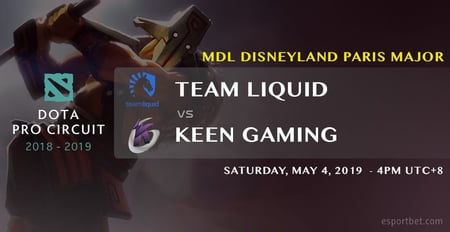 Team Liquid v Keen Gaming – MDL Disneyland Paris Major Group A tips