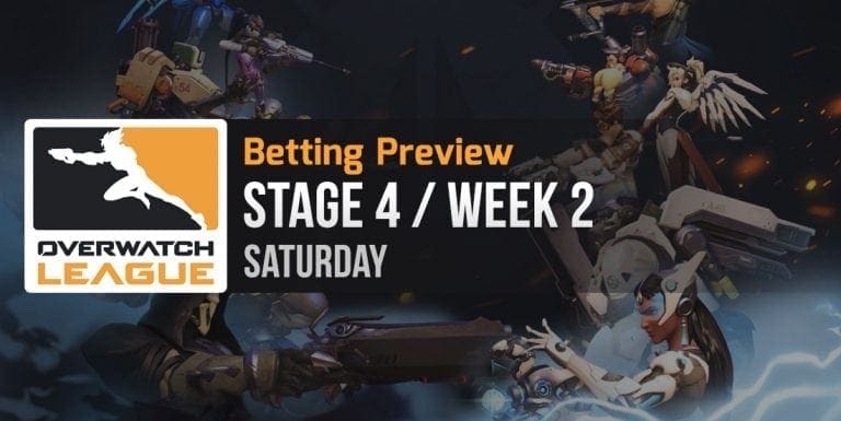 Overwatch League Stage 4, Week 2, Sat preview & free tips