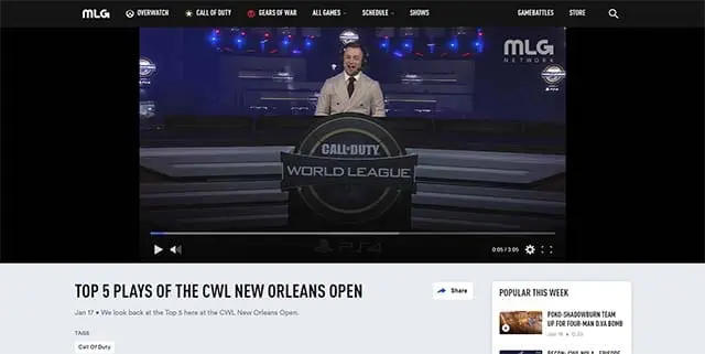Watch Call of Duty World League esports event on Major League Gaming MLG.tv Call of Duty esports how to watch