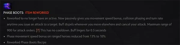 Dota 2 re-work of phase boots