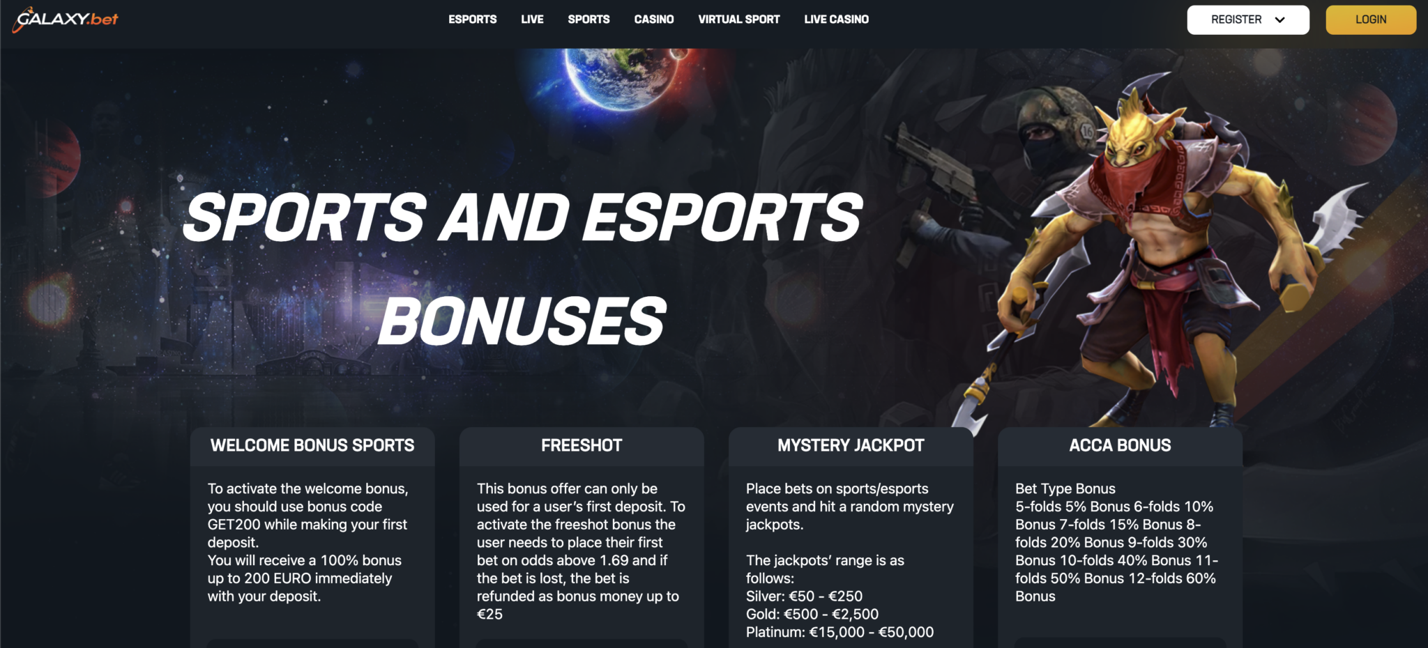 Esports betting bookmaker rebrands & changes name to Galaxy.bet