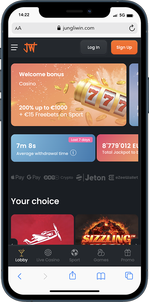Jungliwin mobile casino