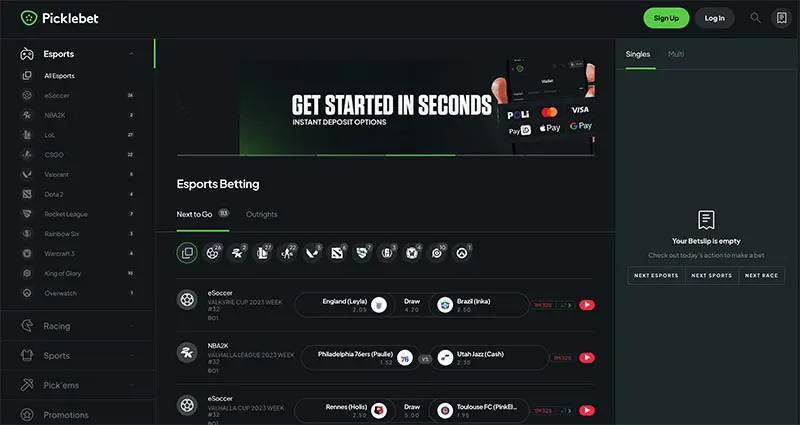 Picklebet esports betting review