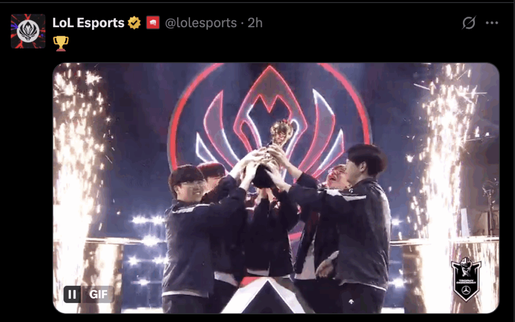 Gen.G lift LoL MSI 2025 trophy