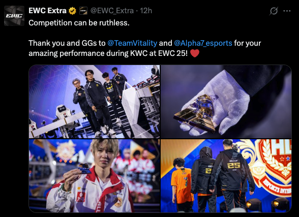 Honor of Kings World Cup eliminated teams