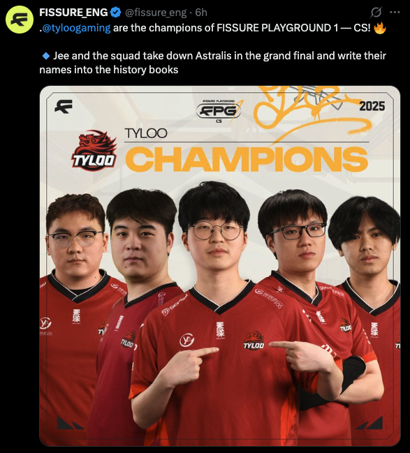 TYLOO Claim FISSURE Playground #1 title