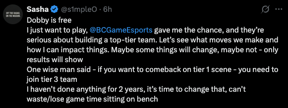 s1mple confirms NaVi exit to join BC.Game