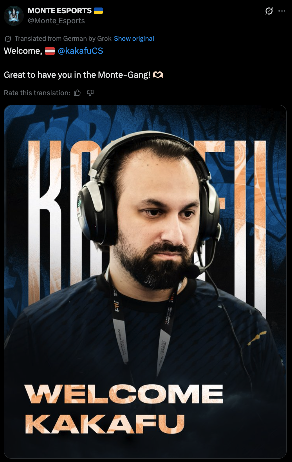 Monte sign kakafu as new coach