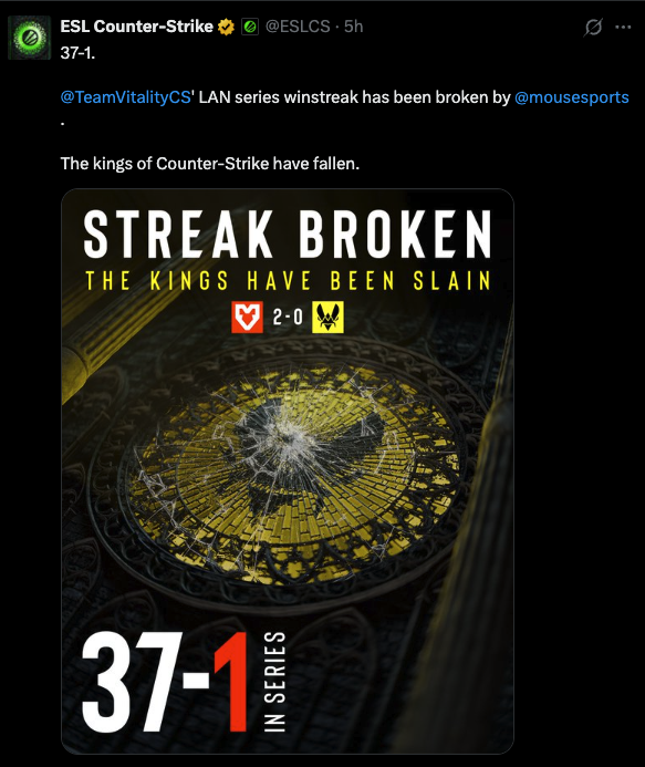 MOUZ break Vitality win streak at IEM Cologne