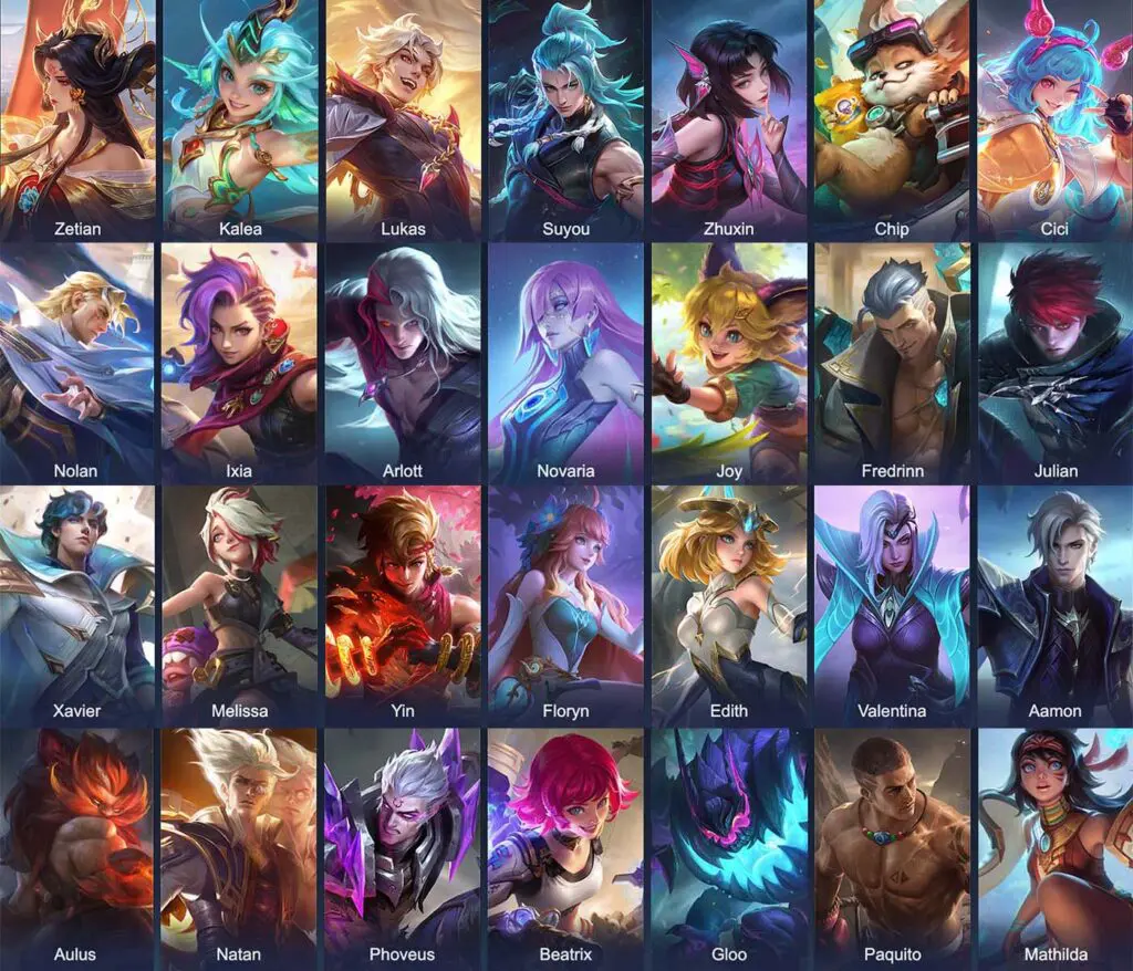Mobile Legends Characters