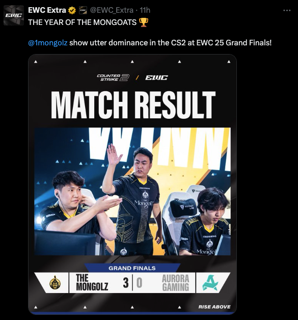The MongolZ win Counter-Strike 2 EWC