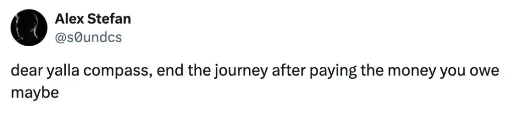 YaLLA Compass tweet - Alex "s0und" Stefan