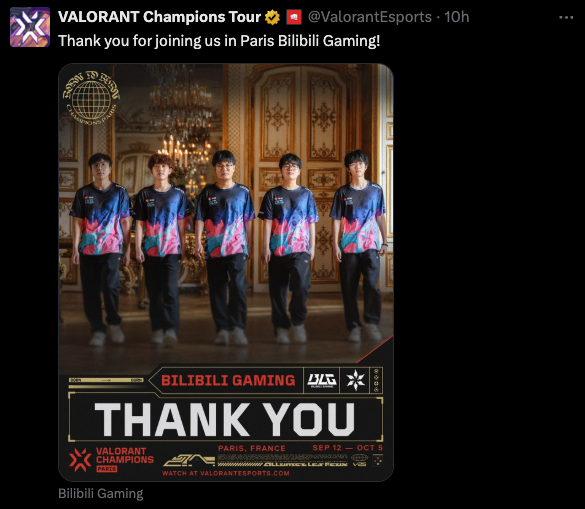 BLG eliminated from VALORANT Champions