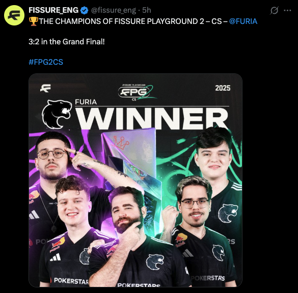 FURIA lift FISSURE Playground #2 trophy