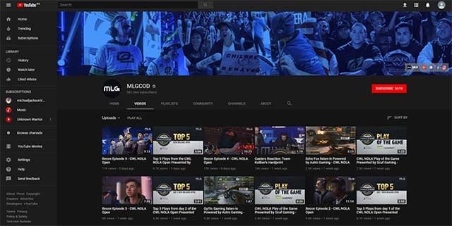 Where to watch Call of Duty esports on YouTube