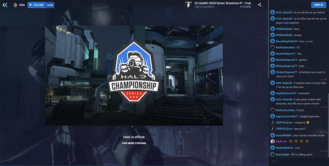 Watch Halo esports live-streamed on Mixer