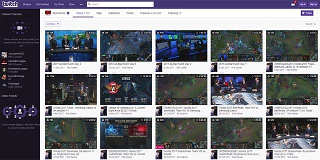 Watch League of Legends esports on Twitch