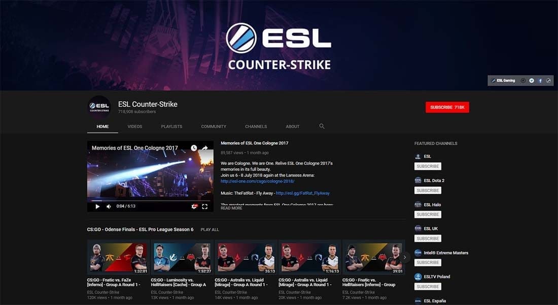 Twitch esports CS:GO