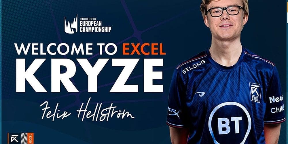 Excel Esports Sign Kryze Ahead Of Lec 2020 Summer Split Esport Bet