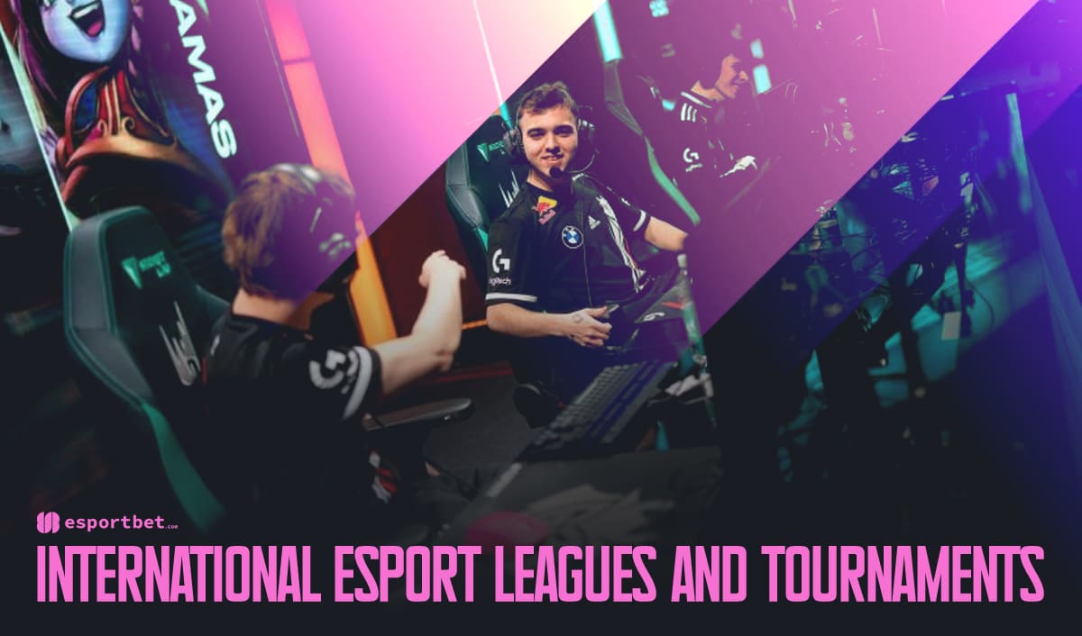 International eSport leagues and tournaments