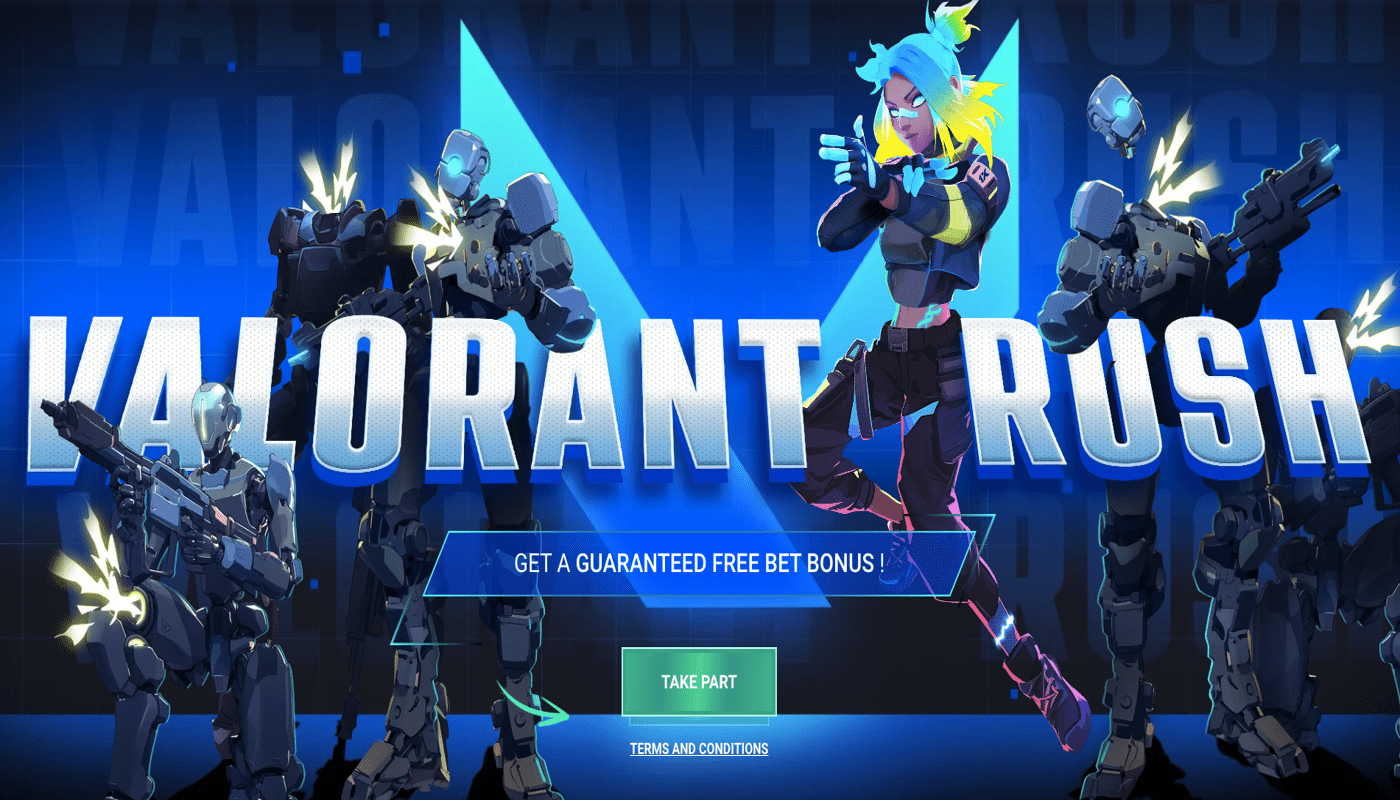 Bet On VALORANT Esports With 1xBet | VALORANT Rush Promotion 2025