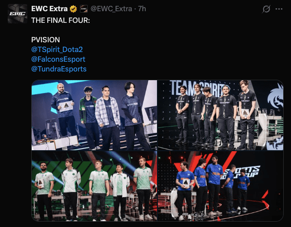 Dota 2 EWC Semifinal Teams