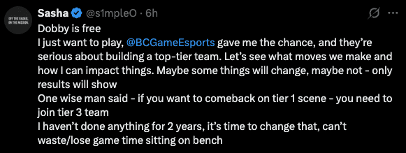 s1mple confirms NaVi exit to join BC.Game