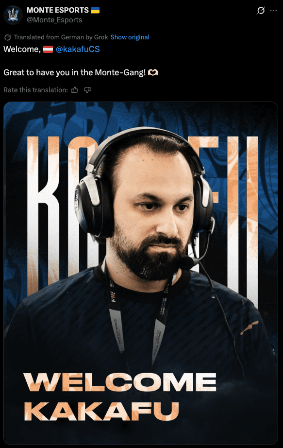 Monte sign kakafu as new coach