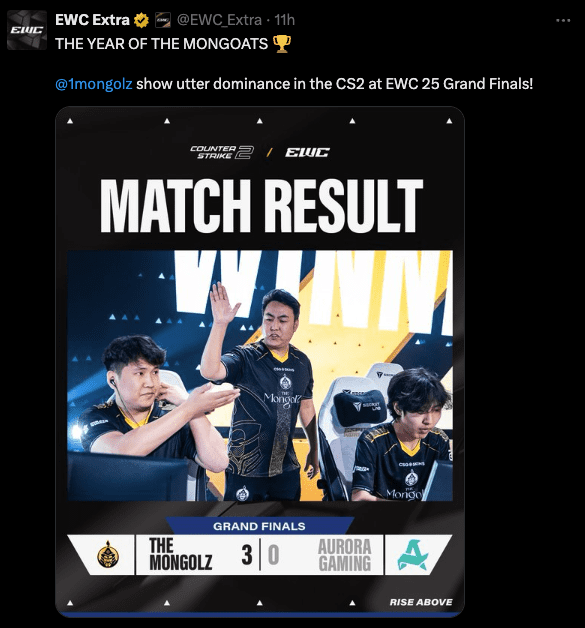The MongolZ win Counter-Strike 2 EWC