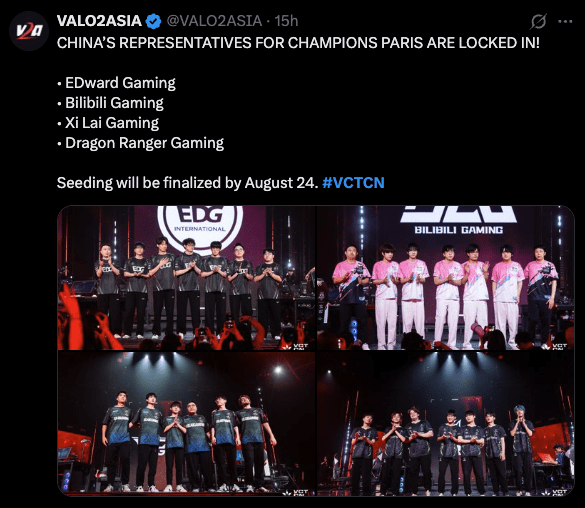 VCT China representatives for VALORANT Champions 2025