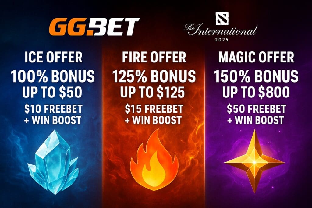 GG.Bet The International Ice, Fire & Magic promo