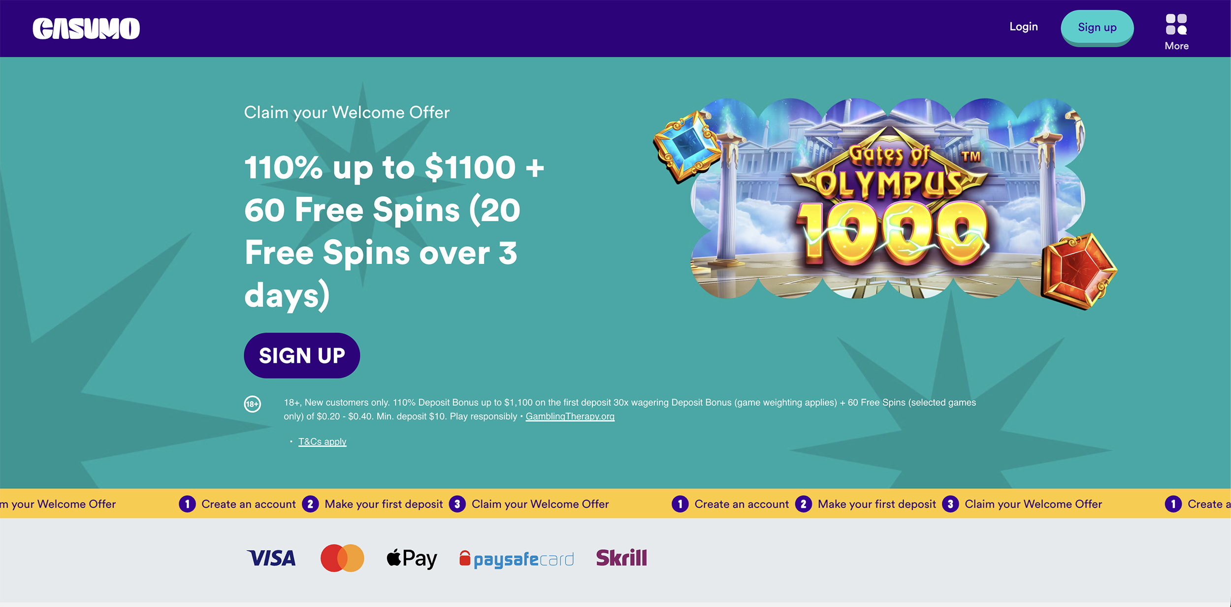 Casumo Welcome Bonus